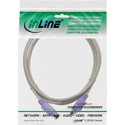 InLine® PS/2 Kabel, Stecker / Stecker, PC 99, Farbe Violett, 2m (Produktbild 11)