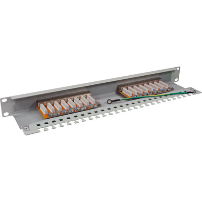 InLine® Patchfeld Cat.6, 16-fach, 48,26cm (19), 1HE, lichtgrau, RAL7035 (Produktbild 2)