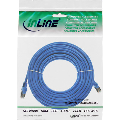 InLine® Patchkabel, F/UTP, Cat.5e, blau, 10m