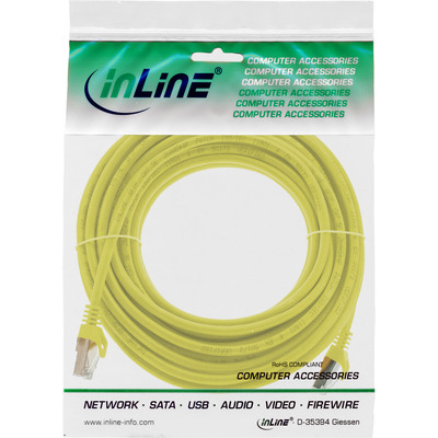 InLine® Patchkabel, F/UTP, Cat.5e, gelb, 10m (Produktbild 11)