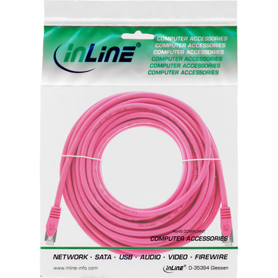 InLine® Patchkabel, SF/UTP, Cat.5e, pink, 20m (Produktbild 11)