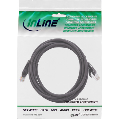 InLine® Patchkabel, U/UTP, Cat.5e, schwarz, 0,5m (Produktbild 11)