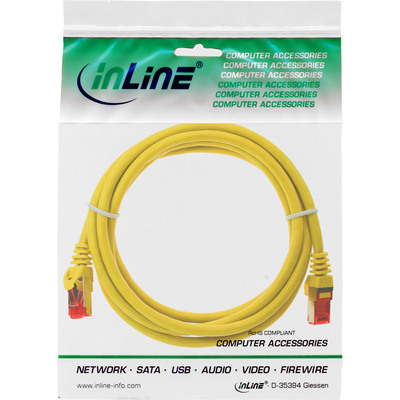 InLine® Patchkabel, S/FTP (PiMf), Cat.6, 250MHz, PVC, CCA, gelb, 1,5m (Produktbild 11)