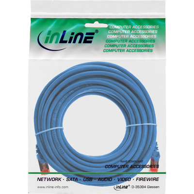 InLine Patchkabel, S/FTP (PiMf), Cat.6, 250MHz, PVC, Kupfer, blau, 25m (Produktbild 11)