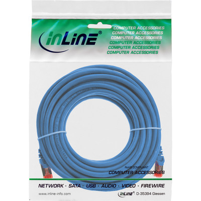 InLine® Patchkabel, S/FTP (PiMf), Cat.6, 250MHz, halogenfrei, Kupfer, blau, 15m (Produktbild 11)