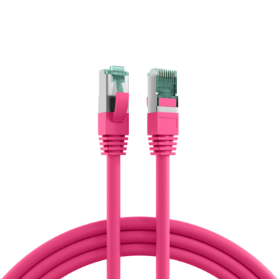 RJ45 Patchkabel Cat.6A S/FTP LSZH -- magenta 1,5m, MK6001.1,5MA (Produktbild 1)