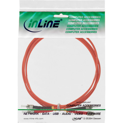 InLine® LWL Duplex Kabel, ST/ST, 50/125µm, OM2, 3m (Produktbild 2)