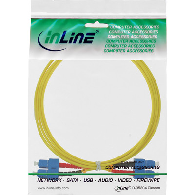 InLine® LWL Duplex Kabel, SC/SC, 9/125µm, OS2, 0,5m (Produktbild 2)