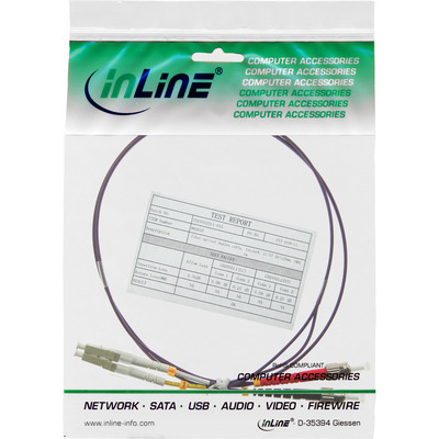 InLine® LWL Duplex Kabel, LC/ST, 50/125µm, OM4, 15m (Produktbild 2)