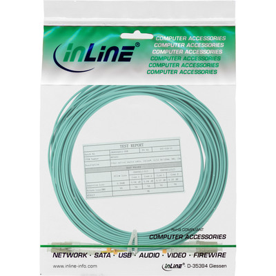 InLine® LWL Duplex Kabel, LC/LC, 50/125µm, OM3, 15m (Produktbild 2)