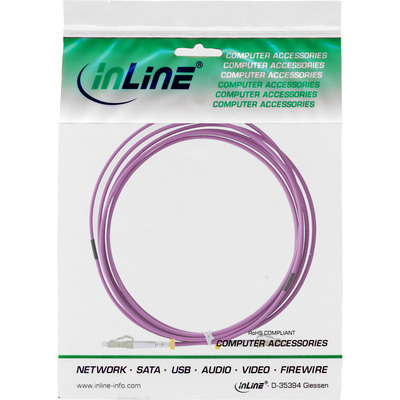 InLine® LWL Duplex Kabel, LC/LC, 50/125µm, OM4, 3m (Produktbild 2)