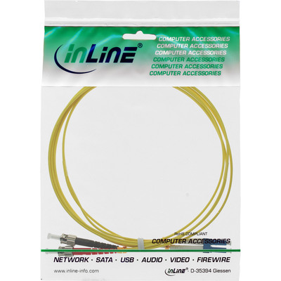 InLine® LWL Duplex Kabel, LC/ST, 9/125µm, OS2, 2m (Produktbild 2)
