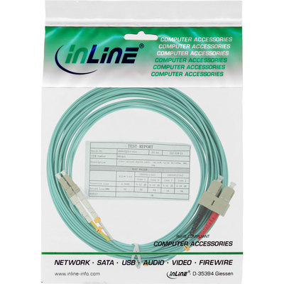 InLine LWL Duplex Kabel, LC/SC, 50/125µm, OM3, 1m (Produktbild 11)