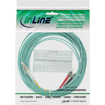 InLine LWL Duplex Kabel, LC/ST, 50/125µm, OM3, 15m (Produktbild 11)