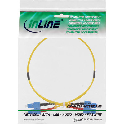 InLine LWL Duplex Kabel, SC/SC, 9/125m, OS2, 0,5m (Produktbild 11)