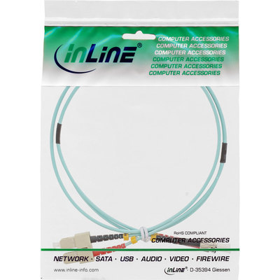 InLine LWL Duplex Kabel, SC/ST, 50/125µm, OM3, 1m (Produktbild 11)