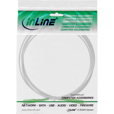 InLine® LWL Simplex Kabel, FTTH, SC/APC 8° zu SC/APC 8°, 9/125µm, OS2, 0,5m (Produktbild 2)