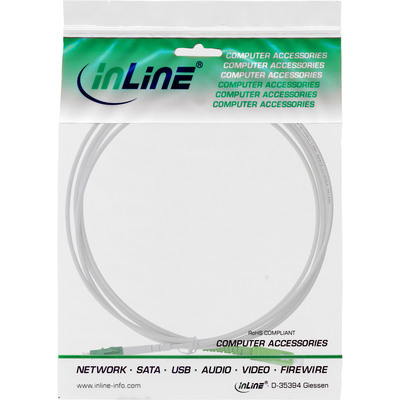 InLine® LWL Simplex Kabel, FTTH, LC/APC 8° zu SC/APC 8°, 9/125µm, OS2, 25m (Produktbild 2)