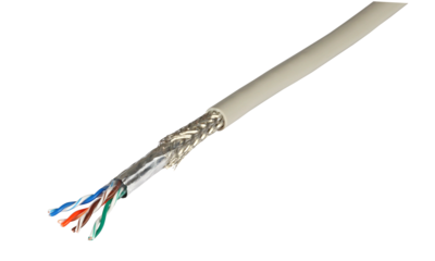 SF/UTP 4x2xAWG26/7 Patchkabel Cat.5e -- 350MHz, UL E188630, 99956.1000 (Produktbild 1)