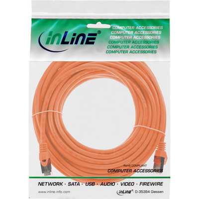 InLine® Patchkabel, SF/UTP, Cat.5e, orange, 7,5m (Produktbild 3)