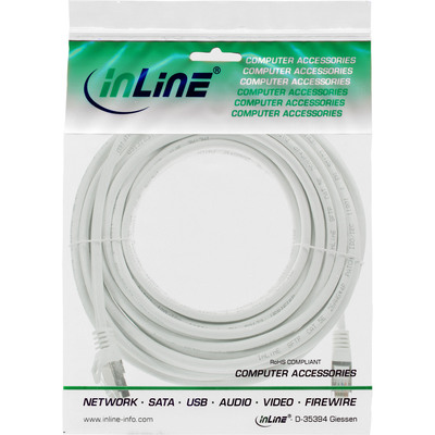 InLine® Patchkabel, SF/UTP, Cat.5e, weiß, 5m (Produktbild 3)