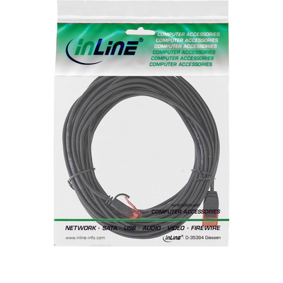 InLine® Slim Patchkabel, U/UTP, Cat.6, schwarz, 10m (Produktbild 3)