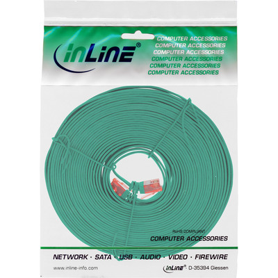 InLine® Patchkabel flach, U/UTP, Cat.6, grün, 5m  (Produktbild 5)