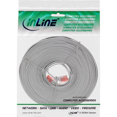 InLine® Patchkabel flach, U/UTP, Cat.6, grau, 5m (Produktbild 6)