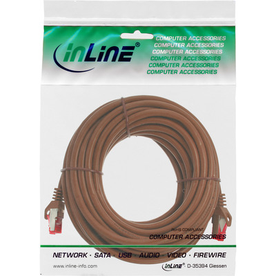 InLine® Patchkabel, S/FTP (PiMf), Cat.6, 250MHz, PVC, Kupfer, braun, 30m (Produktbild 3)