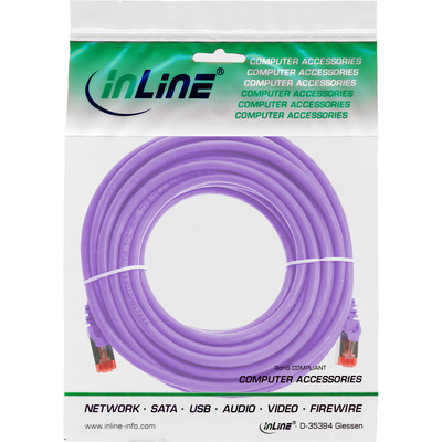 InLine® Patchkabel, S/FTP (PiMf), Cat.6, 250MHz, PVC, Kupfer, violett, 15m (Produktbild 3)