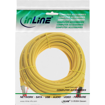 InLine® Patchkabel, S/FTP (PiMf), Cat.6, 250MHz, PVC, Kupfer, gelb, 5m (Produktbild 3)