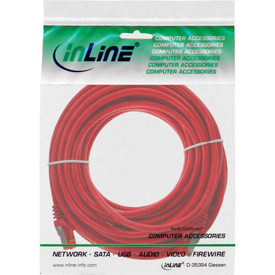 InLine® Patchkabel, S/FTP (PiMf), Cat.6, halogenfrei, Kupfer, rot, 7,5m (Produktbild 3)