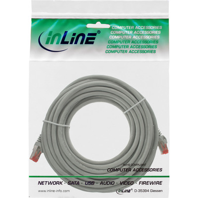 InLine® Patchkabel, S/FTP (PiMf), Cat.6, halogenfrei, Kupfer, grau, 5m (Produktbild 3)