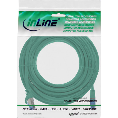 InLine® Patchkabel, Cat.6A, S/FTP, TPE (LSZH), CCA, grün, 5m (Produktbild 3)