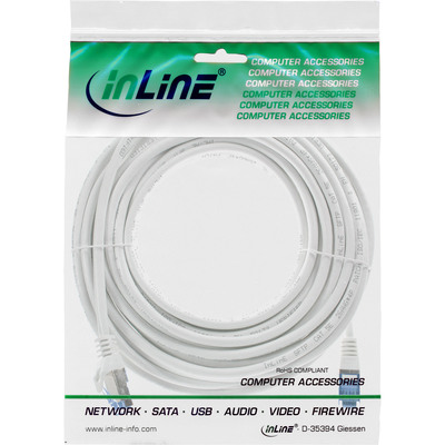 InLine® Patchkabel, Cat.6A, S/FTP, TPE (LSZH), CCA, weiß, 10m (Produktbild 3)