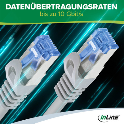 InLine® Patchkabel, Cat.6A, S/FTP, TPE (LSZH), CCA, grau, 1,5m  (Produktbild 5)