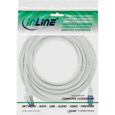 InLine® Patchkabel, Cat.6A, S/FTP, TPE flexibel, weiß, 25m  (Produktbild 5)