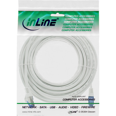 InLine® Patchkabel, Cat.6A, S/FTP, TPE flexibel, weiß, 7,5m  (Produktbild 5)