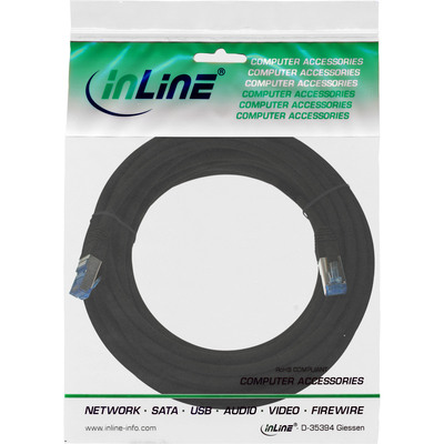 InLine® Patchkabel, S/FTP (PiMf), Cat.6A, halogenfrei, schwarz, 5m  (Produktbild 5)
