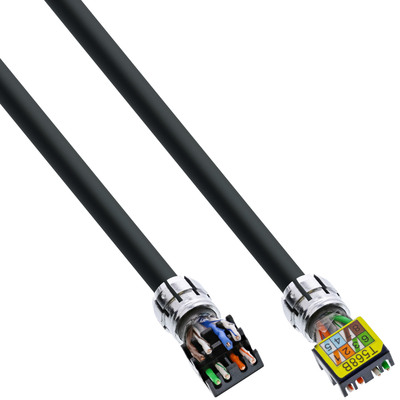 InLine® Patchkabel, U/UTP, Cat.6A, halogenfrei, AWG23 Kupfer, schwarz, 20m (Produktbild 3)