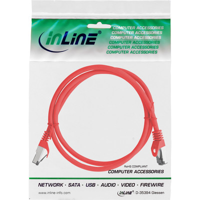 InLine® Patchkabel, S/FTP (PiMf), Cat.8.1, 2000MHz, halogenfrei, rot, 2m (Produktbild 3)