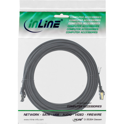 InLine® Patchkabel, S/FTP (PiMf), Cat.8.1, 2000MHz, halogenfrei, schwarz, 15m (Produktbild 3)