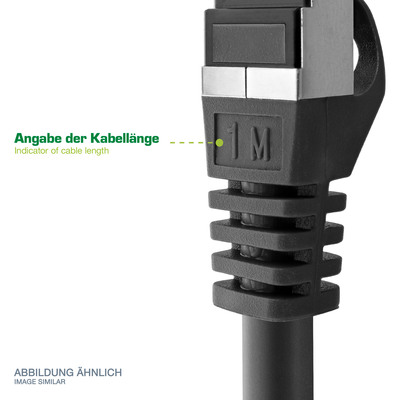 InLine® Patchkabel, S/FTP (PiMf), Cat.8.1, 2000MHz, halogenfrei, gelb, 7,5m (Produktbild 2)