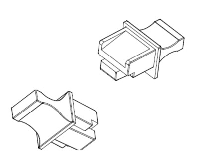 RJ45 Blindstopfen schwarz, VPE100 -- 