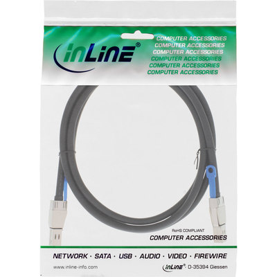 InLine externes Mini SAS HD Kabel, SFF-8644 zu SFF-8644, 12Gb/s, 2m (Produktbild 11)