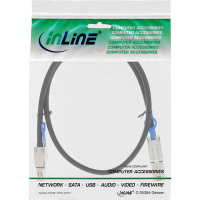 InLine® externes Mini SAS HD Kabel, SFF-8644 zu SFF-8088, 6Gb/s, 2m (Produktbild 2)