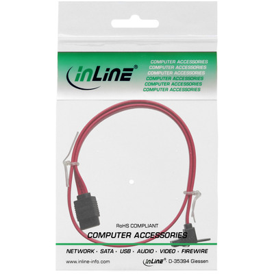 InLine® SATA 6Gb/s Kabel, mit Lasche, gewinkelt, 0,5m (Produktbild 11)