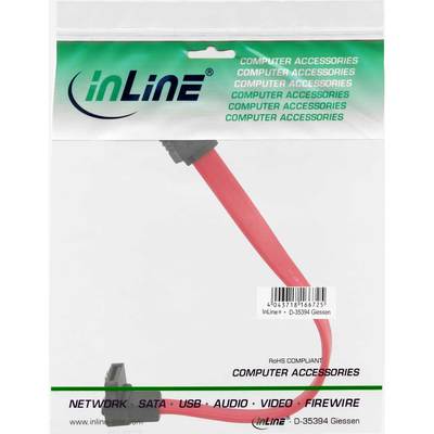 InLine SATA Anschlusskabel abgewinkelt, mit Sicherheitslasche, 0,15m (Produktbild 11)