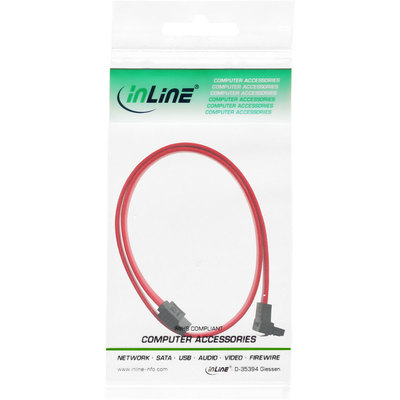 InLine SATA Anschlusskabel abgewinkelt, mit Sicherheitslasche, 0,5m (Produktbild 11)