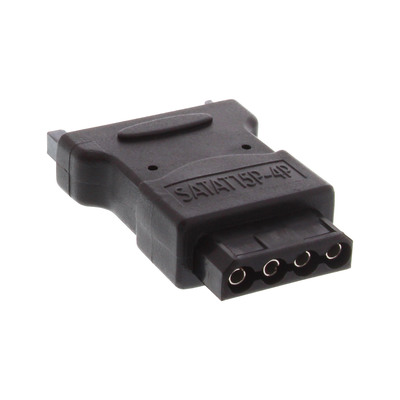 InLine® SATA Stromadapter, 1x 5,25 4pol Stecker an 15pol SATA Buchse (Produktbild 2)